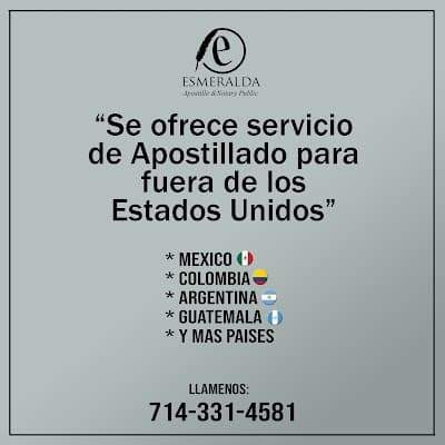 Esmeralda'S Mobile Notary Public And Apostille Services