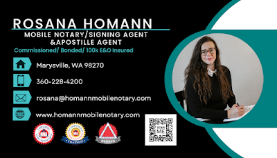 Homann Mobile Notary & Apostille Services