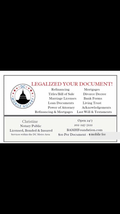 Blessyns Mobile Notary Service